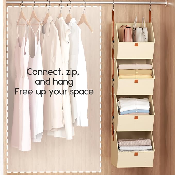 Hanging Closet Organizer 4 Tier - Image 4