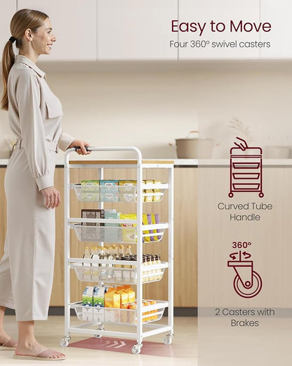 VASAGLE Storage Rolling Cart - Image 5