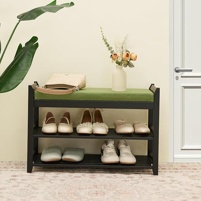 PETKABOO Shoe Rack Bench with Storage 27.6 in, Living Room - Image 5