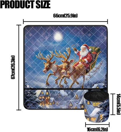 Gomyblomy Santa Claus Non-slip Mat, Christmas Themed Sewing Machine Mat - Image 6