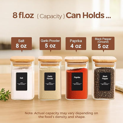 ComSaf 12Pcs Glass Spice Jars - Image 2