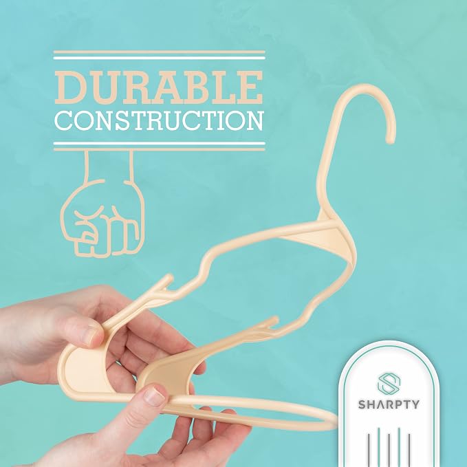 Sharpty Plastic Hangers Clothes Hangers - Image 3