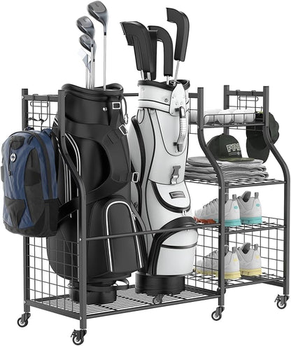 WALMANN Garage Golf Bag Storage Organizer Stand, Extra Large Golf Bag Stand by WALMANN