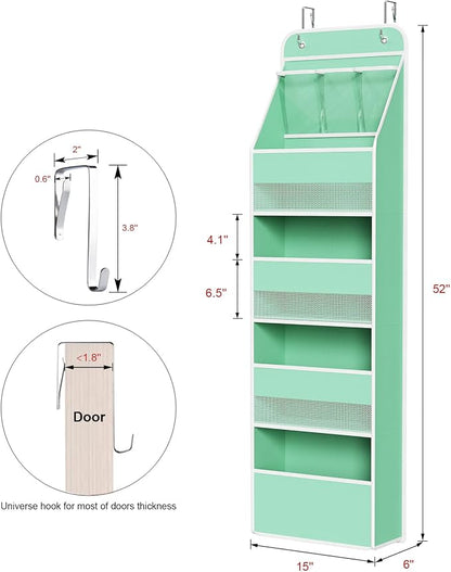 Univivi 5-Shelf Fabric Door Storage Over Door Hanging Organizer - Image 3
