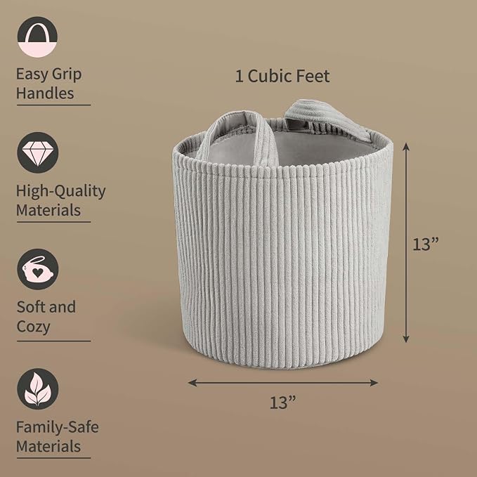 PUTSKA Blanket Basket – Round Storage - Image 4
