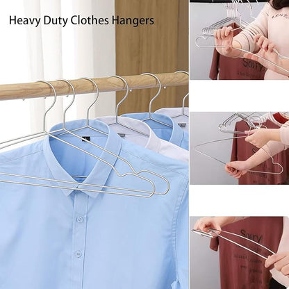 Wire Hangers 10 Pack Clothes Hangers Heavy Duty Metal Coat Hanger Stainless - Image 4