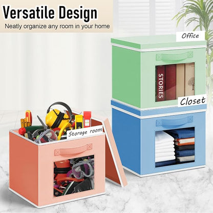 Threehoney 10 Pcs Fabric Storage Cubes - Image 4