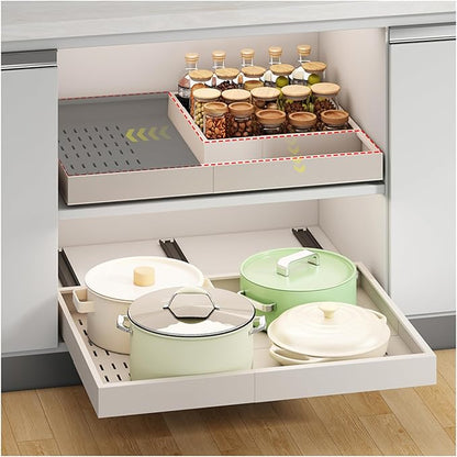 Pull out Cabinet Organizer, Width and Depth Expandable by Fokyfok