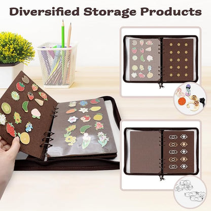 Enamel Pin Display Book Pin Collection Binder Holder Trading Book - Image 3