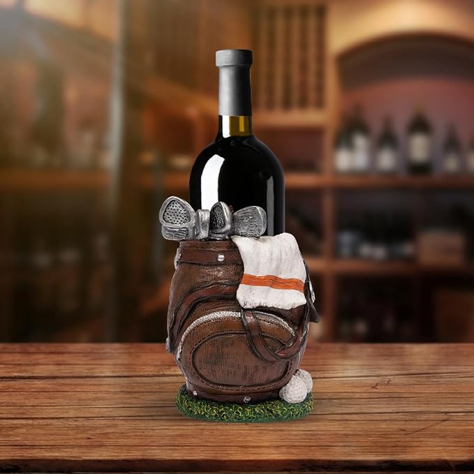 Golf Bag Wine Bottle Holder Decorative Bar Decor Single Bottle Holder - Image 7