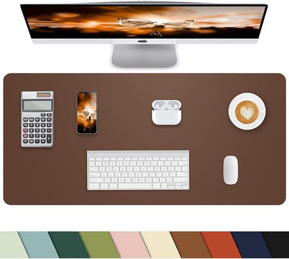 PULeather Non-Slip Desk Mat, Large Mouse Pad & Laptop Desk Pad by cebowa