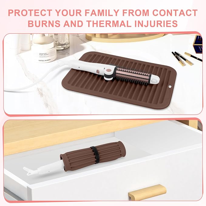 Large Silicone Heat Resistant Mat, Professional Hot Hair Tools Mat - Image 5