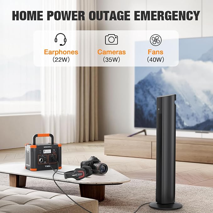 GRECELL 300W Portable Power Station 230.88Wh Solar Generator - Image 6