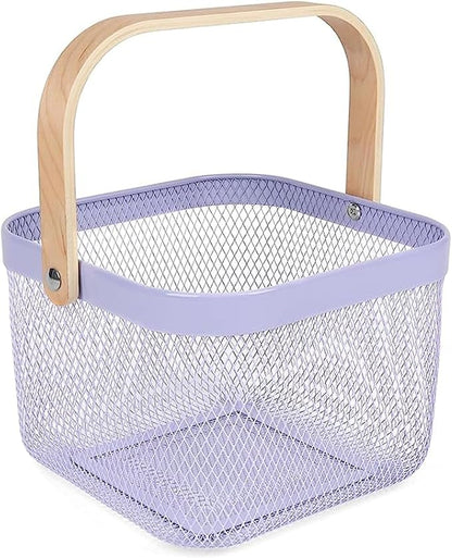 AJIODA Metal Mesh Wire Basket, Large Steel Basket by AJIODA