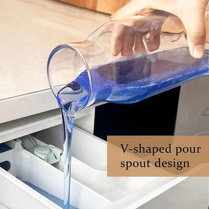 Glass Laundry Storage Containers Set, 4 Pack Liquid Detergent Dispenser - Image 7