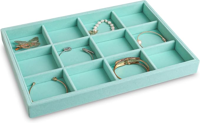 Frebeauty Stackable Velvet Jewelry Organizer Trays - Image 4