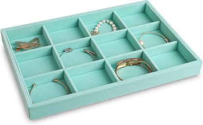 Frebeauty Stackable Velvet Jewelry Organizer Trays - Image 4