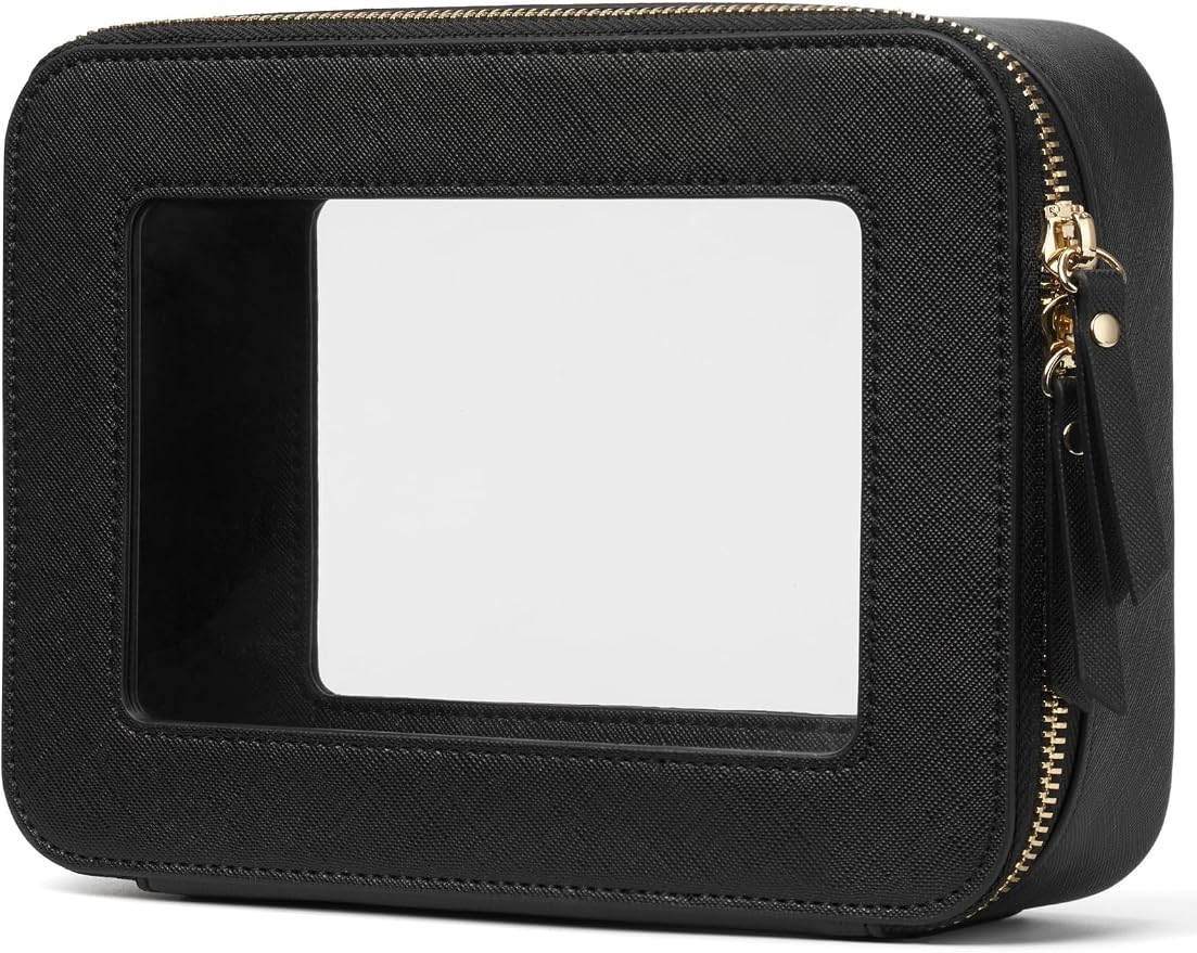 Popvibe Clear Makeup Bag Travel Cosmetic Case Transparent Toiletry Bag by POPVIBE