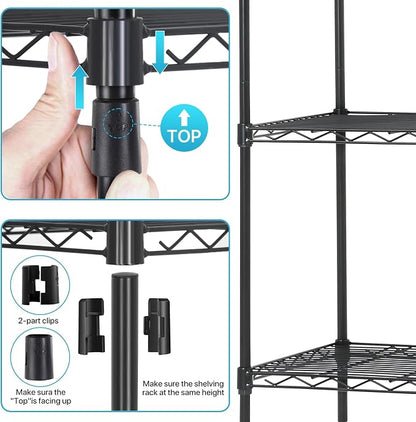 Storage Shelves Heavy Duty Metal Shelving Unit - Image 4