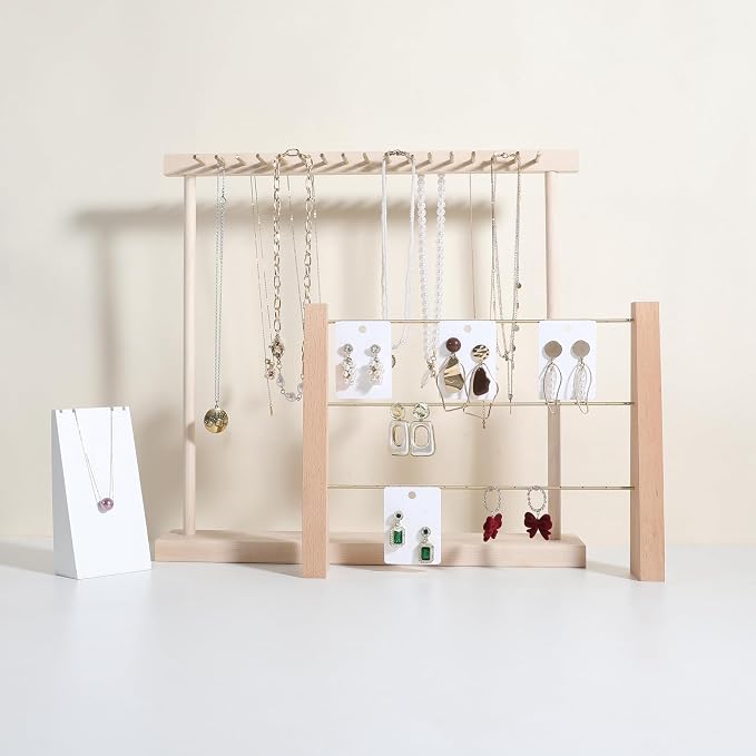 GemeShou 3 Tiers Beech Earring display stands - Image 3