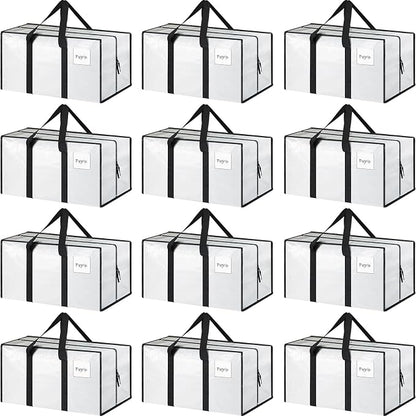 12 Pack Extra Heavy Duty Large Moving Bags by Fygrip