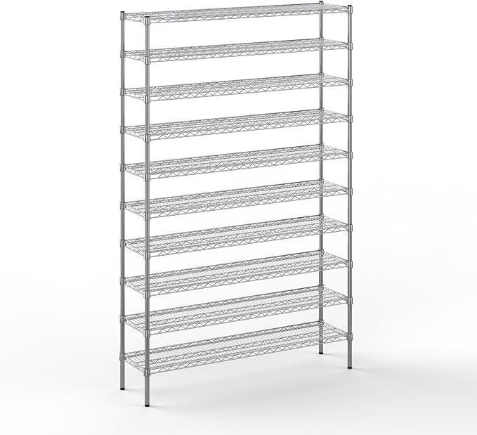 14" Deep x 54" Wide x 86" Height x Wire Shelving Kit | 10-Tier | NSF Commercial by Regal+Altair
