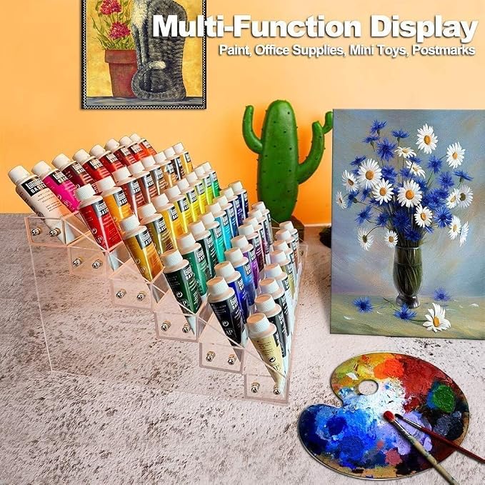 Kingtaily Organizer Rack Stand Holder Large Capacity Acrylic Clear 6 Layers - Image 7