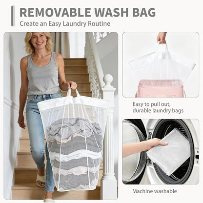 CHICVITA 100L Slim Collapsible Laundry Basket - Image 5
