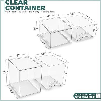 Sorbus Acrylic Storage Containers - Image 3