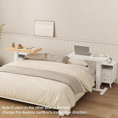 Solid Wood Overbed Bedside Table - Image 7