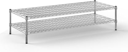 24" Deep x 60" Wide x 14" Height Wire Shelving Kit | 2-Tier | NSF Commercial by Regal+Altair