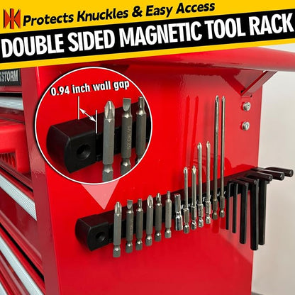 Double Sided Magnetic Tool Holder, 12 Inch Magnetic Tool Bar, Heavy Duty Wall - Image 6
