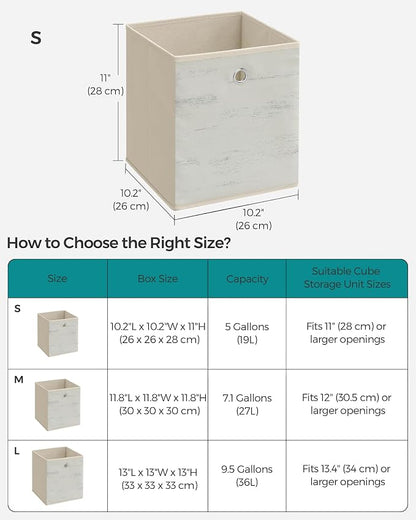 SONGMICS Storage Cubes, Foldable Oxford Fabric and Non-Woven Fabric Storage - Image 5