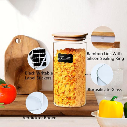 1.6 Qt Square Glass Storage Containers - Image 4