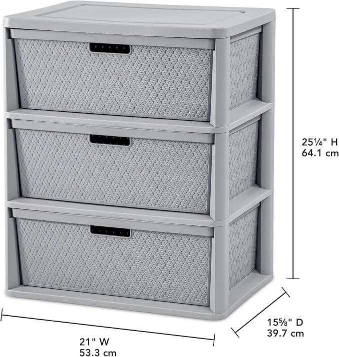 3 Drawer Plastic Storage, 3 Drawer Storage Organizer, and 3 Drawer Storage - Image 3