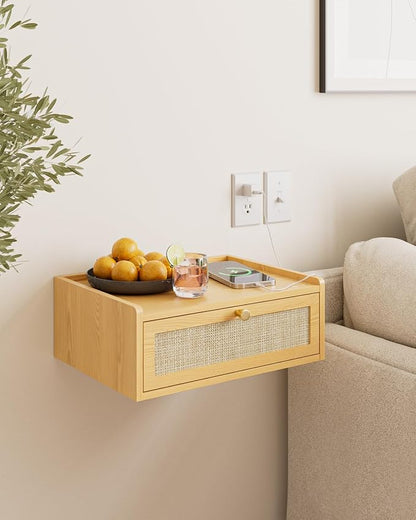 Floating Nightstand, Wall Mounted Night Stand - Image 6
