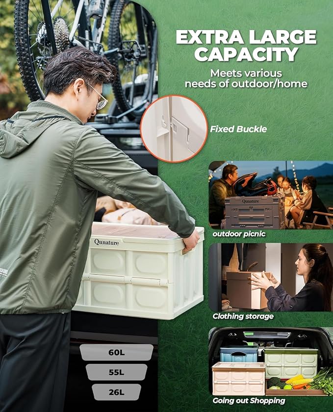 Collapsible Camping Storage Bin 55L - Image 5