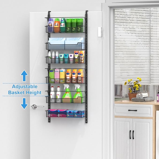Over the Door Pantry Organizer, 6-Tier Over the Door Organizer - Image 4