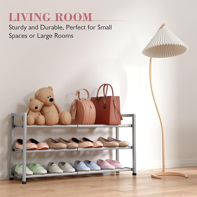 Bumusty 3-Tier Expandable Shoe Rack - Image 5
