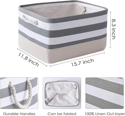 TheWarmHome Storage Basket Fabric Basket - Image 4
