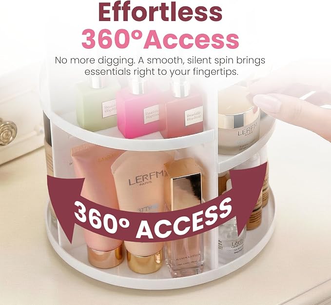 Masirs 360 Rotating Makeup Organizer - Image 3