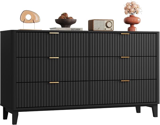 WLIVE Fluted Dresser for Bedroom by WLIVE