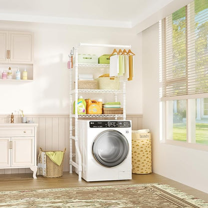 Ulif U11 Mini Over Washer and Dryer Shelves, 3 Tiers Laundry Room Storage and - Image 2
