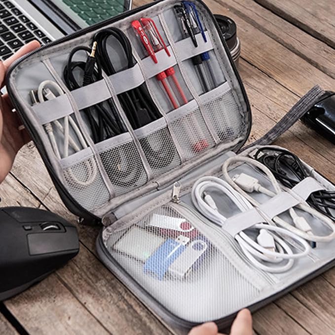 Organizer Case Small Electronic Devices USB Charger Accessories Mouse Phone - Image 3