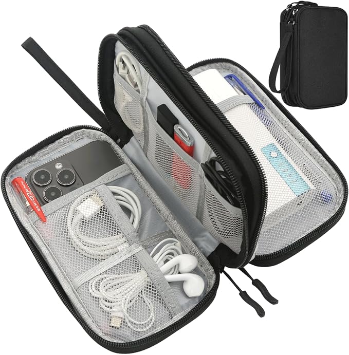 CAAORDKSO Electronics Organizer Travel Bag, Small Cable Organizer Case by Unknown