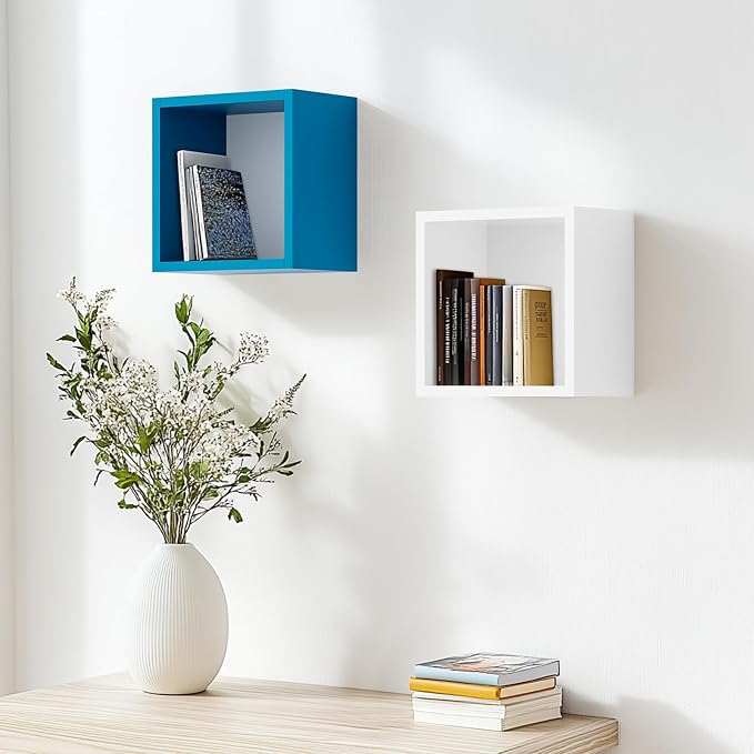 Cube Floating Shelves Set2, Display Shelves Wall Mount 7.75" D x 12.5" W x - Image 6