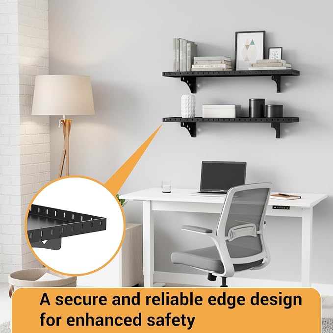 2 Pack Garage Wall Shelf, 1X2 Ft Heavy Duty Shelving, - Image 4