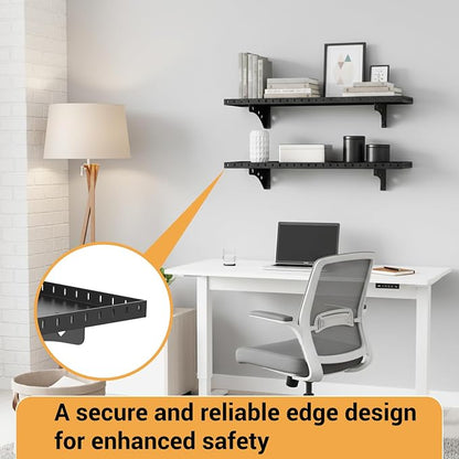 2 Pack Garage Wall Shelf, 1X2 Ft Heavy Duty Shelving, - Image 4