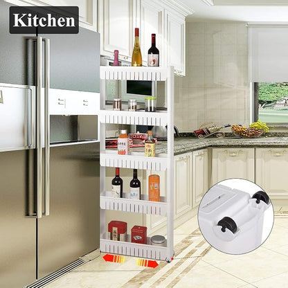 Laundry Room Organizer, Mobile Shelving Unit Organizer - Image 4