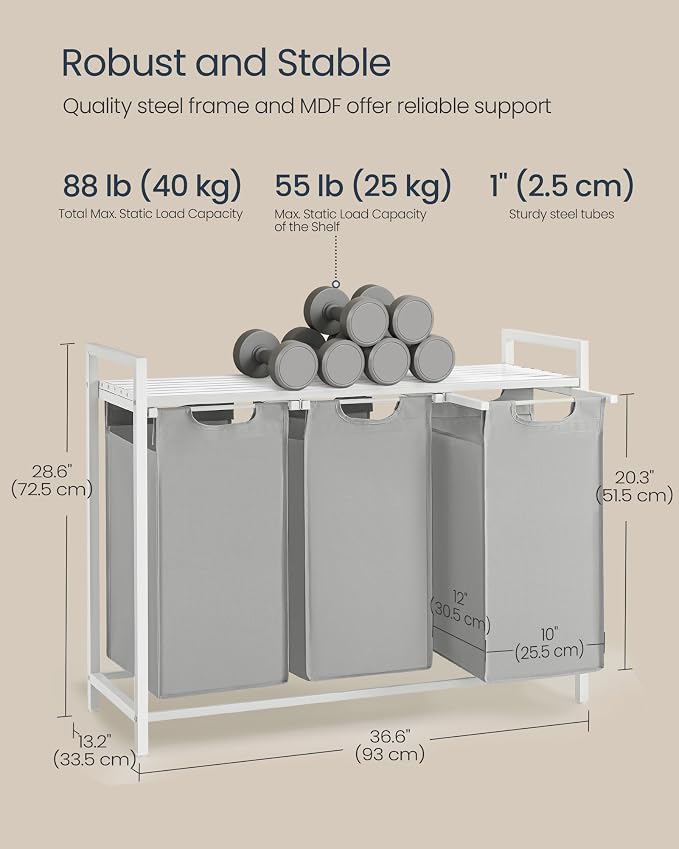 SONGMICS HOME Laundry Basket Sorter - Image 5